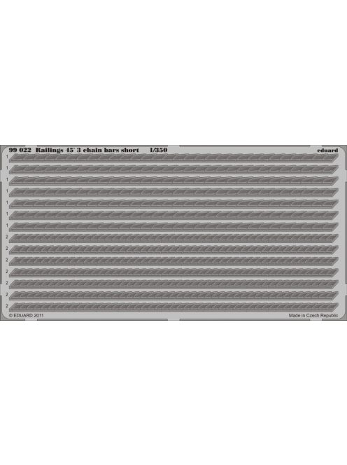Eduard - Railings 45 3 chain bars short 