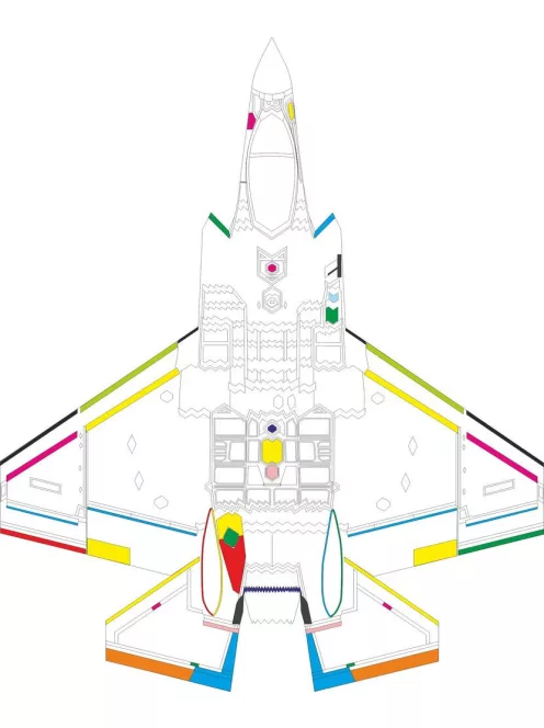 Eduard - F-35C RAM coating 1/72 for Tamiya