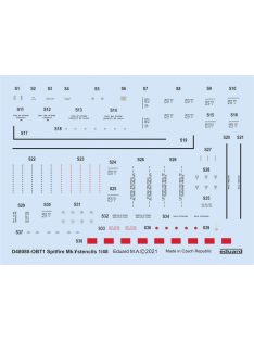Eduard - Spitfire Mk.V stencils for EDUARD