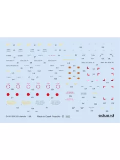 Eduard - B-25J stencils 1/48 HKM