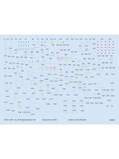 Eduard - Su-25 Russian stencils 1/48 ZVEZDA