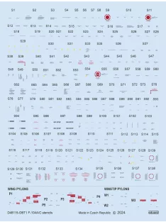 Eduard - F-104A/C stencils 1/48 KINETIC