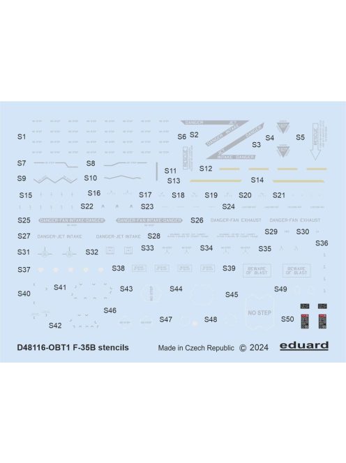 Eduard - F-35B stencils 1/48