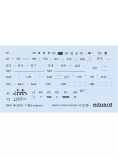 Eduard - P-40E stencils  EDUARD
