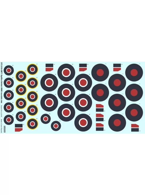 Eduard - SpitfireBritish WWII roundels late recommended for EDUARD