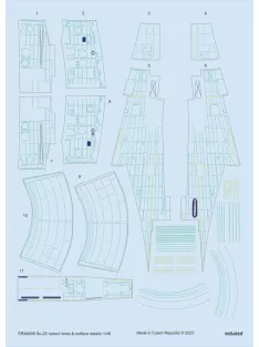 Eduard - Su-25 raised rivets & surface details for ZVEZDA