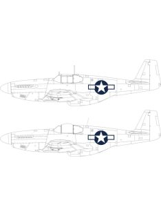 Eduard Accessories - P-51B/C US national insignia  EDUARD