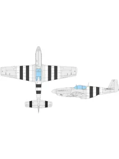 Eduard - P-51B/C D-day stripes  EDUARD