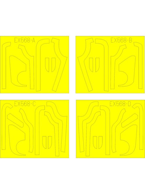 Eduard - B-17G antiglare panels(BO & DL productio for Revell/Monogram
