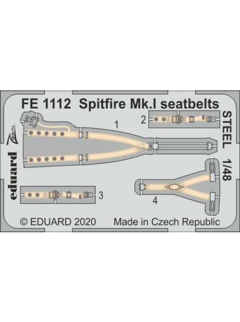 Eduard - Spitfire Mk.I seatbelts STEEL for Eduard