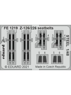 Eduard - Z-126/226 seatbelts STEEL 1/48 EDUARD