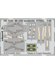 Eduard - Mi-24D seatbelts STEEL 1/48 EDUARD/ZVEZDA