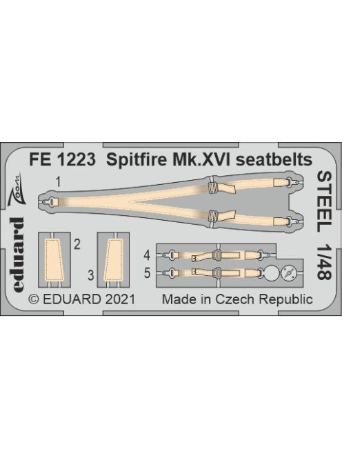 Eduard - Spitfire Mk.XVI seatbelts STEEL 1/48 EDUARD