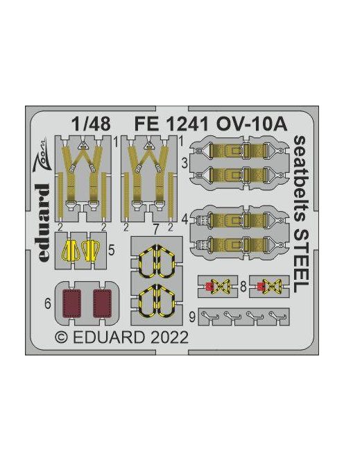 Eduard - Ov-10A Seatbelts Steel For Icm