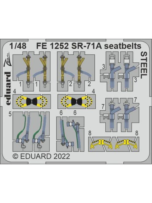 Eduard - Sr-71A Seatbelts Steel For Revell