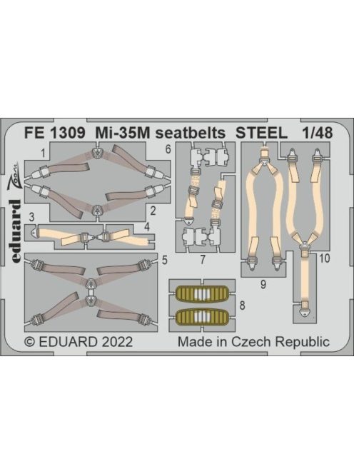 Eduard - Mi-35M seatbelts STEEL for ZVEZDA