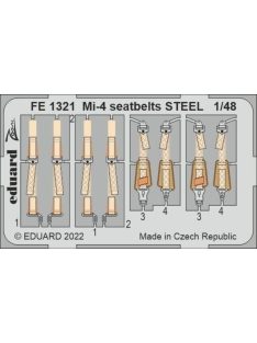 Eduard - Mi-4 seatbelts STEEL for TRUMPETER