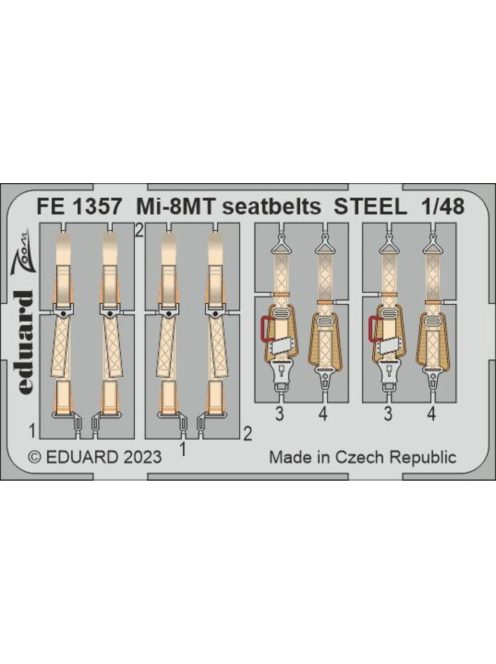 Eduard - Mi-8MT seatbelts STEEL 1/48 TRUMPETER