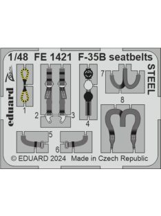 Eduard - F-35B seatbelts STEEL 1/48 TAMIYA