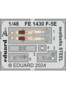 Eduard - F-5E seatbelts STEEL 1/48 AFV CLUB / EDUARD