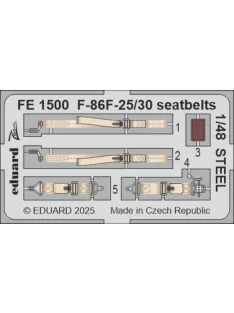 Eduard - F-86F-25/30 seatbelts STEEL  AIRFIX
