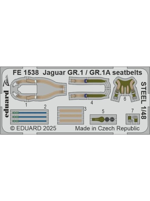 Eduard - Jaguar GR.1 / GR.1A seatbelts STEEL  AIRFIX