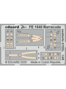 Eduard - Barracuda seatbelts STEEL  TRUMPETER