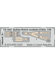 Eduard - Buffalo British seatbelts STEEL  TAMIYA