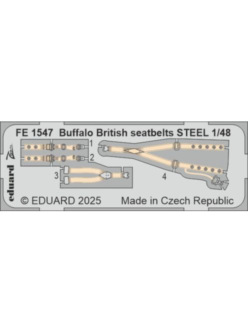 Eduard - Buffalo British seatbelts STEEL  TAMIYA