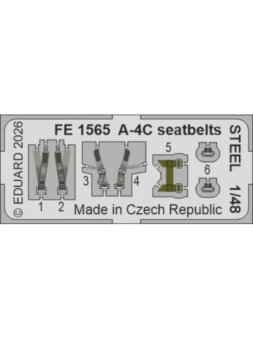 Eduard - A-4C seatbelts STEEL for Hobby Boss