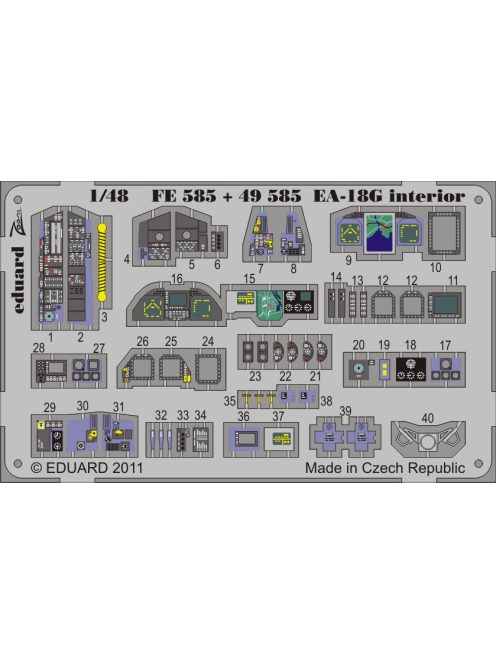 Eduard - EA-18G interior S.A. for Hasegawa 