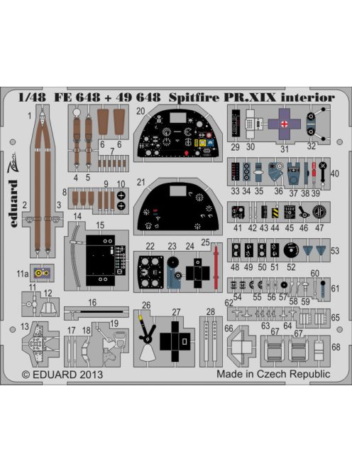 Eduard - Spitfire PR.XIX interior for Airfix 