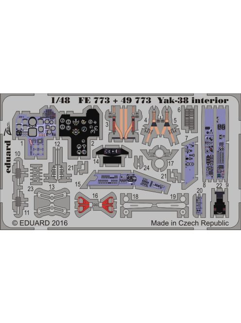Eduard - Yak-38 interior for Hobby Boss 