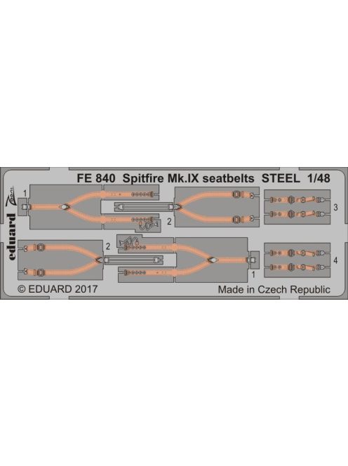 Eduard - Spitfire Mk.IX seatbelts STEEL f.Eduard 