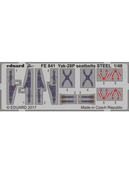 Eduard - Yak-28P seatbelts STEEL for Bobcat Model 