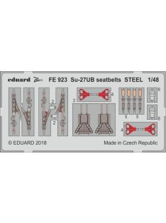 Eduard - Su-27UB seatbelts STEEL for Hobby Boss 