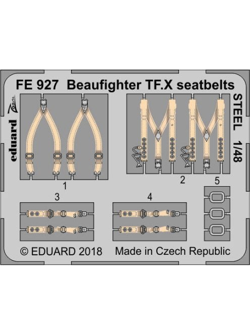 Eduard - Beaufighter TF.X seatbelts STEEL f.Revell 