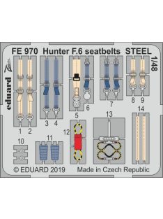 Eduard - Hunter F.6 seatbelts STEEL for Airfix 