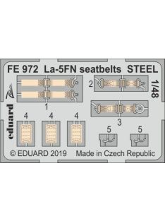 Eduard - La-5FN seatbelts STEEL for Zvezda 