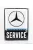 Edicola - Accessories 3D Metal Plate - Mercedes Benz Service Black White Blue