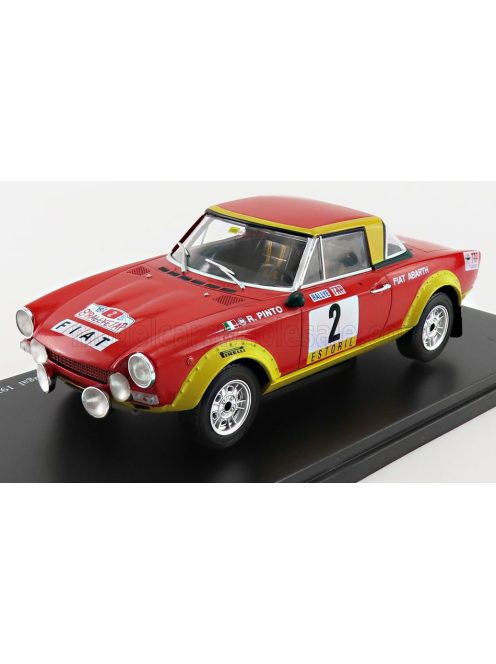 Edicola - FIAT 124 ABARTH N 2 RALLY PORTUGAL 1974 R.PINTO - A.BERNACCHINI RED YELLOW