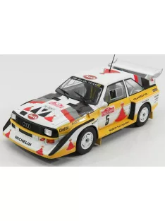   Edicola - AUDI QUATTRO SPORT E2 S1 N 5 WINNER RALLY SANREMO 1985 WALTER ROHRL - CHRISTIAN GEISTDORFER WHITE YELLOW