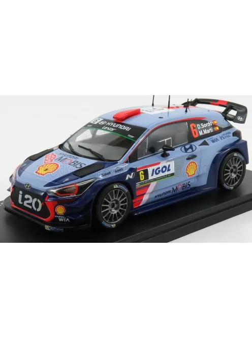Edicola - HYUNDAI i20 WRC N 6 RALLY TOUR DE CORSE 2017 DANI SORDO - CARLOS DEL BARIO 2 TONE BLUE RED