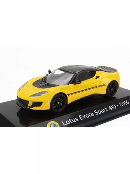 Edicola - LOTUS EVORA SPORT 410 2016 - CON VETRINA - WITH SHOWCASE YELLOW BLACK
