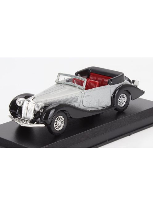 Edicola - DELAHAYE 135M FIGONI CABRIOLET OPEN 1937 SILVER BLACK