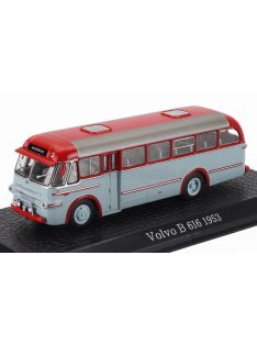   Edicola - VOLVO B616 AUTOBUS 1953 - DAMAGE DISPLAY BOX RED LIGHT BLUE