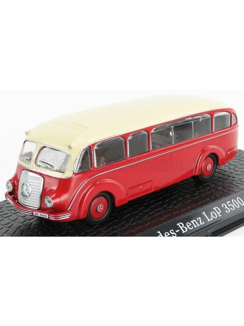 Edicola - MERCEDES BENZ LP3500 AUTOBUS 1935 - DAMAGE DISPLAY BOX RED CREAM