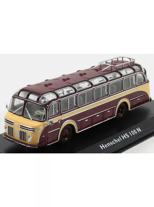 Edicola - HENSCHEL HS100N AUTOBUS 1953 BORDEAUX CREAM