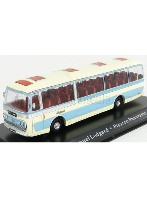Edicola - LEYLAND LEOPARD AUTOBUS PLAXTON PANORAMA COACH SAMUEL LEDGARD 1965 LIGHT BLUE CREAM