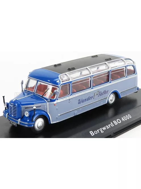 Edicola - BORGWARD BO 4000 AUTOBUS WANDER FALKE 1952 2 TONE BLUE